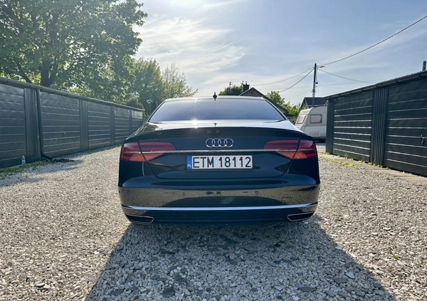 Audi A8 cena 130000 przebieg: 222400, rok produkcji 2013 z Okonek małe 466